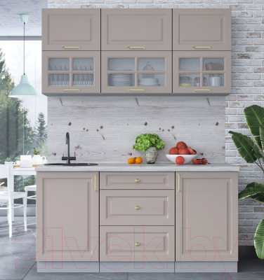 Готовая кухня Интерлиния Мила Шато 1.6Б