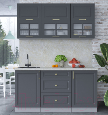 Готовая кухня Интерлиния Мила Шато 1.6Б