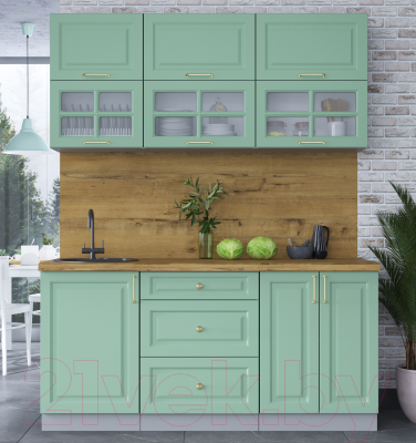 Готовая кухня Интерлиния Мила Шато 1.7Б