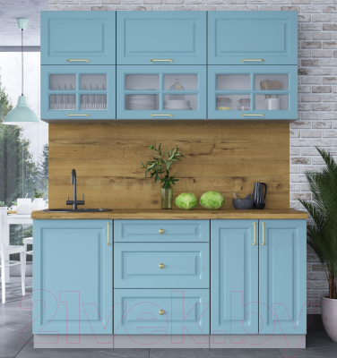 Готовая кухня Интерлиния Мила Шато 1.7Б