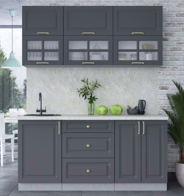 Готовая кухня Интерлиния Мила Шато 1.7Б