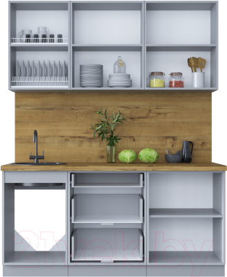 Готовая кухня Интерлиния Мила Шато 1.7Б