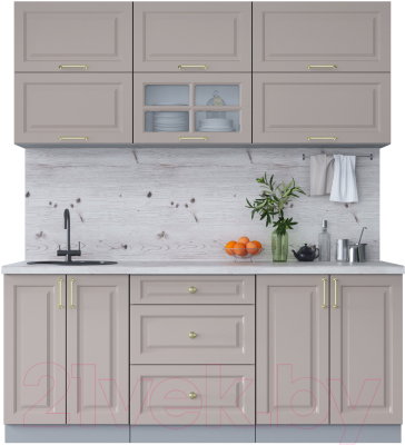 Готовая кухня Интерлиния Мила Шато 1.9Б - фото