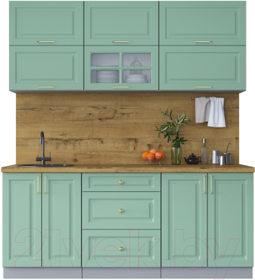 Готовая кухня Интерлиния Мила Шато 1.9Б - фото