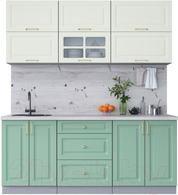 Готовая кухня Интерлиния Мила Шато 1.9Б - фото