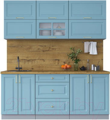 Готовая кухня Интерлиния Мила Шато 1.9Б - фото