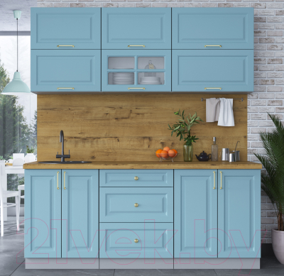 Готовая кухня Интерлиния Мила Шато 1.9Б