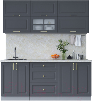 Готовая кухня Интерлиния Мила Шато 1.9Б - фото