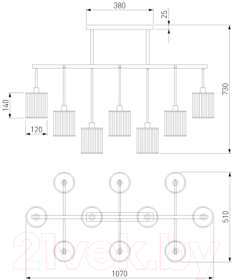 Потолочный светильник Евросвет 60144/10 (золото)