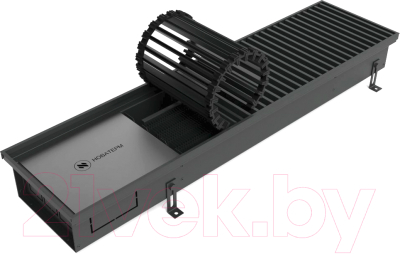 Конвектор внутрипольный Новатерм НТ-В-19/30/490 (черный) - фото