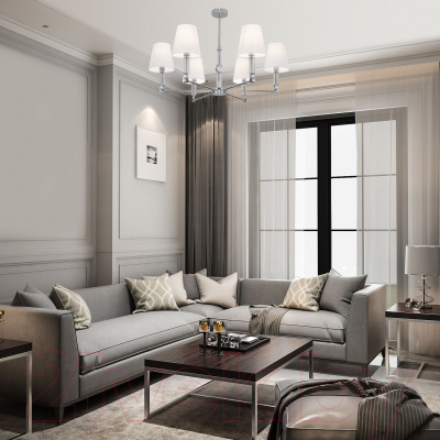 Люстра Евросвет 60145/6 (хром)