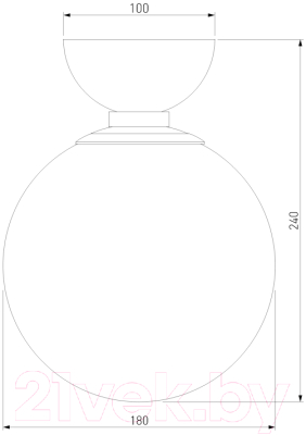 Потолочный светильник Евросвет 30197/1 (черный)