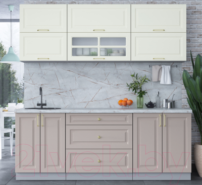 Готовая кухня Интерлиния Мила Шато 2.1Б