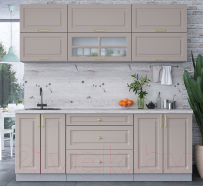 Готовая кухня Интерлиния Мила Шато 2.1Б