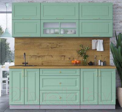 Готовая кухня Интерлиния Мила Шато 2.1Б