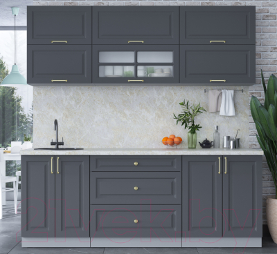 Готовая кухня Интерлиния Мила Шато 2.1Б