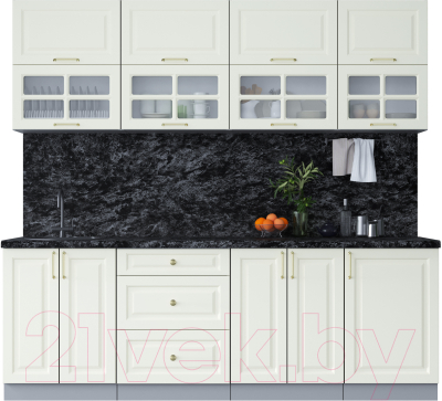 Готовая кухня Интерлиния Мила Шато 2.3Б - фото