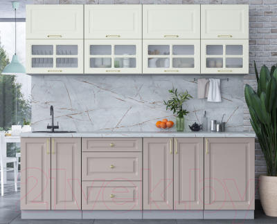 Готовая кухня Интерлиния Мила Шато 2.3Б