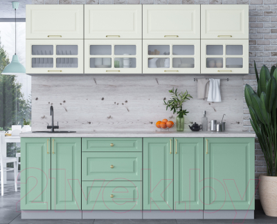 Готовая кухня Интерлиния Мила Шато 2.3Б