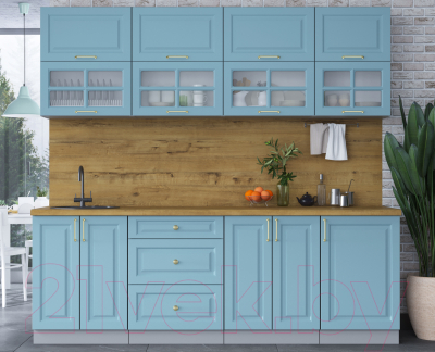 Готовая кухня Интерлиния Мила Шато 2.3Б