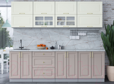 Готовая кухня Интерлиния Мила Шато 2.5Б