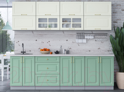 Готовая кухня Интерлиния Мила Шато 2.5Б