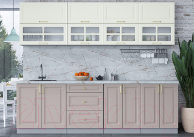 Готовая кухня Интерлиния Мила Шато 2.6Б