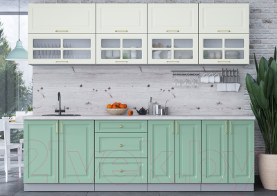 Готовая кухня Интерлиния Мила Шато 2.6Б