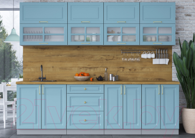 Готовая кухня Интерлиния Мила Шато 2.6Б