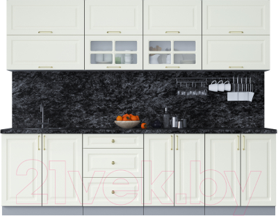 Готовая кухня Интерлиния Мила Шато 2.7Б - фото