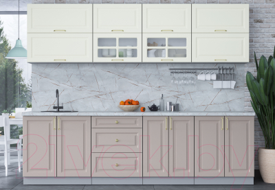 Готовая кухня Интерлиния Мила Шато 2.7Б