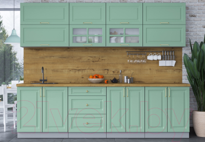 Готовая кухня Интерлиния Мила Шато 2.7Б