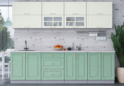 Готовая кухня Интерлиния Мила Шато 2.7Б