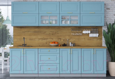 Готовая кухня Интерлиния Мила Шато 2.7Б