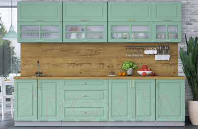 Готовая кухня Интерлиния Мила Шато 2.9Б