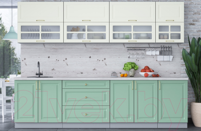 Готовая кухня Интерлиния Мила Шато 2.9Б