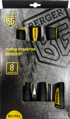 Набор отверток BERGER BG1062 - фото