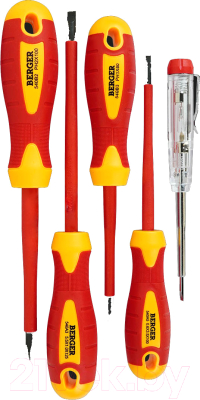 Набор отверток BERGER Диэлектрических до 1000V / BG1065 - фото