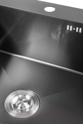 Мойка кухонная Saniteco 5050 Nano (с сифоном, дозатором и коландером)