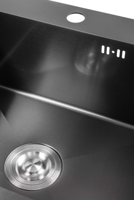 Мойка кухонная Saniteco 5045 Nano (с сифоном, дозатором и коландером)