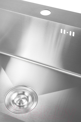 Мойка кухонная Saniteco 5045 (с сифоном, дозатором и коландером)