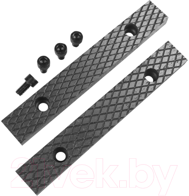 Губки для тисков BERGER Сменные стальные 100мм / BG1342 - фото