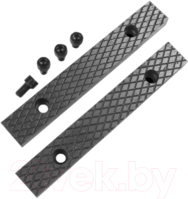 Губки для тисков BERGER Сменные стальные 200мм / BG1345 - фото