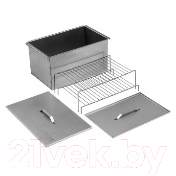 Коптильня Тонар Двухъярусная с поддоном для сбора жира / К-001