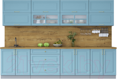 Готовая кухня Интерлиния Мила Шато 3.1Б - фото