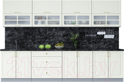 Готовая кухня Интерлиния Мила Шато 3.2Б - фото