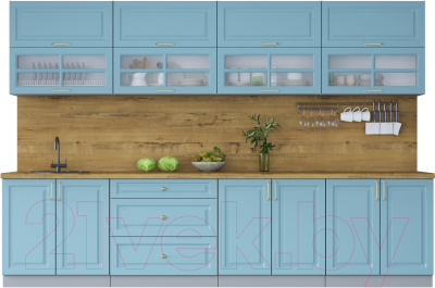 Готовая кухня Интерлиния Мила Шато 3.2Б - фото