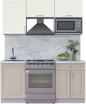 Готовая кухня Интерлиния Мила Шато 1.7В - фото