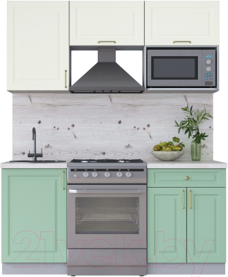 Готовая кухня Интерлиния Мила Шато 1.7В - фото