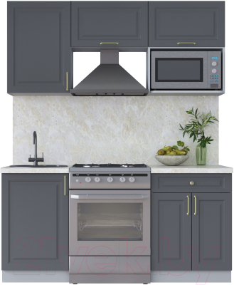 Готовая кухня Интерлиния Мила Шато 1.7В - фото